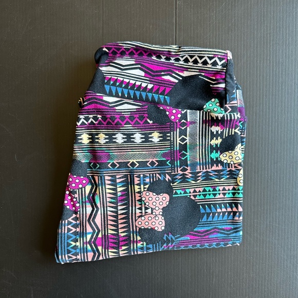Lularoe Minnie Mouse Tribal Print Leggings - OS - Picture 2 of 3
